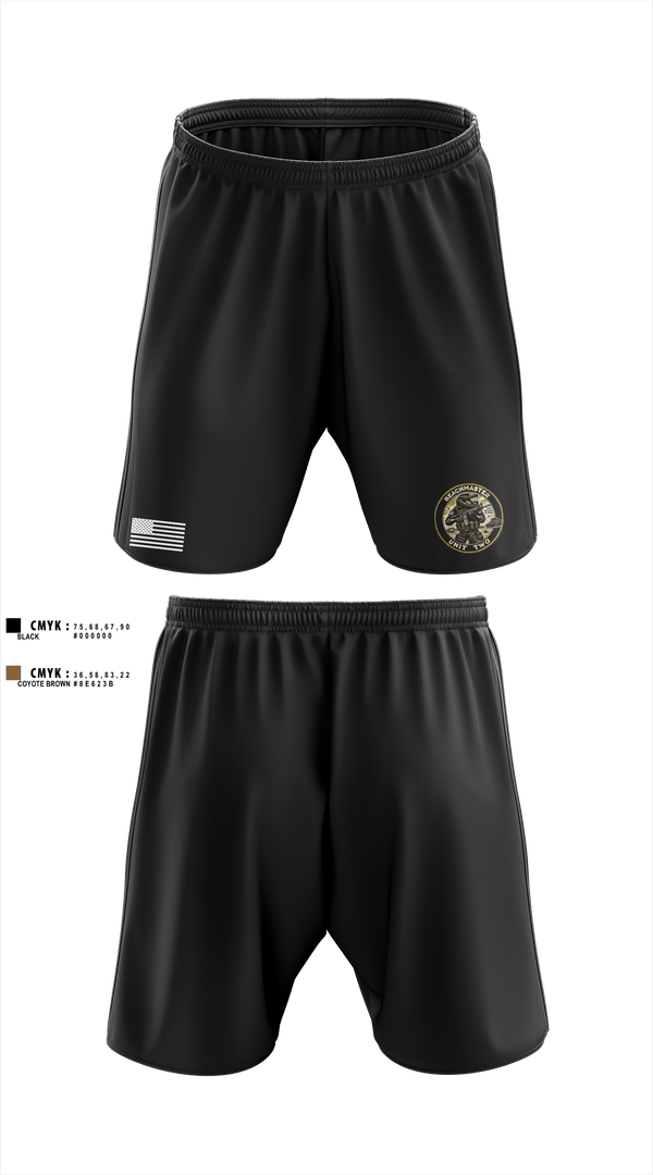 Athletic Shorts With Pockets, BEACHMASTER UNIT TWO, , Teamtime, Team time, sublimation, custom sports apparel, team uniforms, spirit wear, spiritwear, sports uniforms, custom shirts, team store, custom team store, fundraiser sports, apparel fundraiser