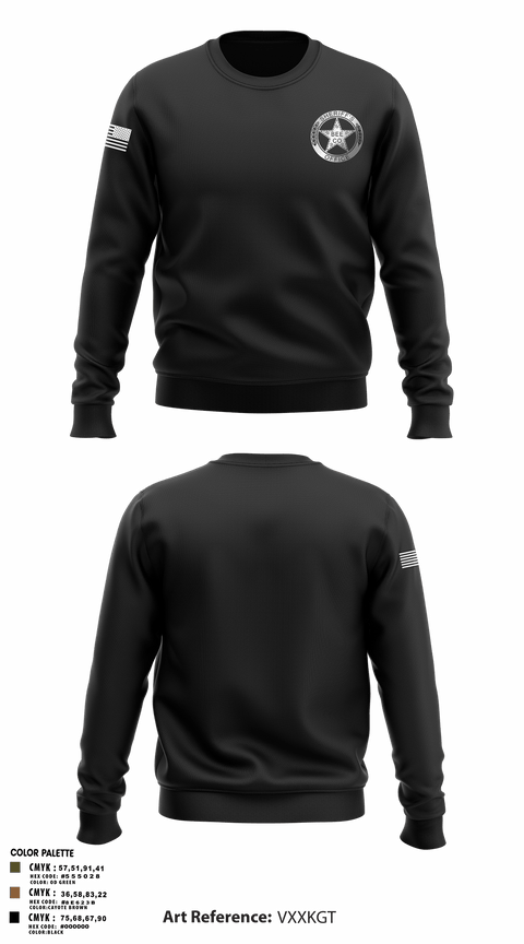 Crew Neck Sweatshirt, Sheriff, , Teamtime, Team time, sublimation, custom sports apparel, team uniforms, spirit wear, spiritwear, sports uniforms, custom shirts, team store, custom team store, fundraiser sports, apparel fundraiser