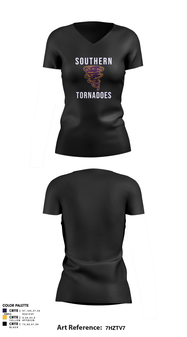 Womens Short Sleeve Vneck Shirt, Southern Middle School Track and Field, Track & Field, Teamtime, Team time, sublimation, custom sports apparel, team uniforms, spirit wear, spiritwear, sports uniforms, custom shirts, team store, custom team store, fundraiser sports, apparel fundraiser