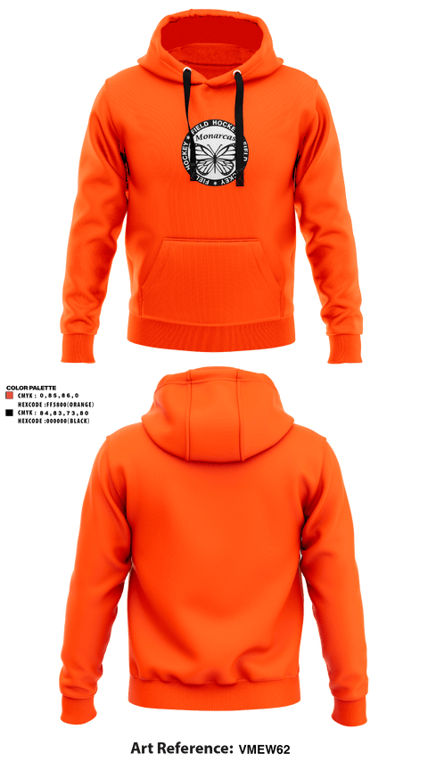 Hoodie, Monarcas, Field Hockey, Teamtime, Team time, sublimation, custom sports apparel, team uniforms, spirit wear, spiritwear, sports uniforms, custom shirts, team store, custom team store, fundraiser sports, apparel fundraiser