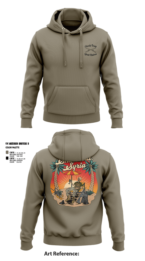 Hoodie, 1st PLT C TROOP 107 CAV, Army, Teamtime, Team time, sublimation, custom sports apparel, team uniforms, spirit wear, spiritwear, sports uniforms, custom shirts, team store, custom team store, fundraiser sports, apparel fundraiser