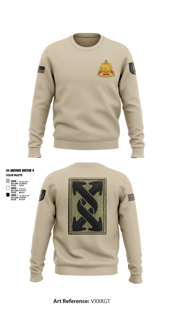 Crew Neck Sweatshirt, 441st transportation company, Army, Teamtime, Team time, sublimation, custom sports apparel, team uniforms, spirit wear, spiritwear, sports uniforms, custom shirts, team store, custom team store, fundraiser sports, apparel fundraiser