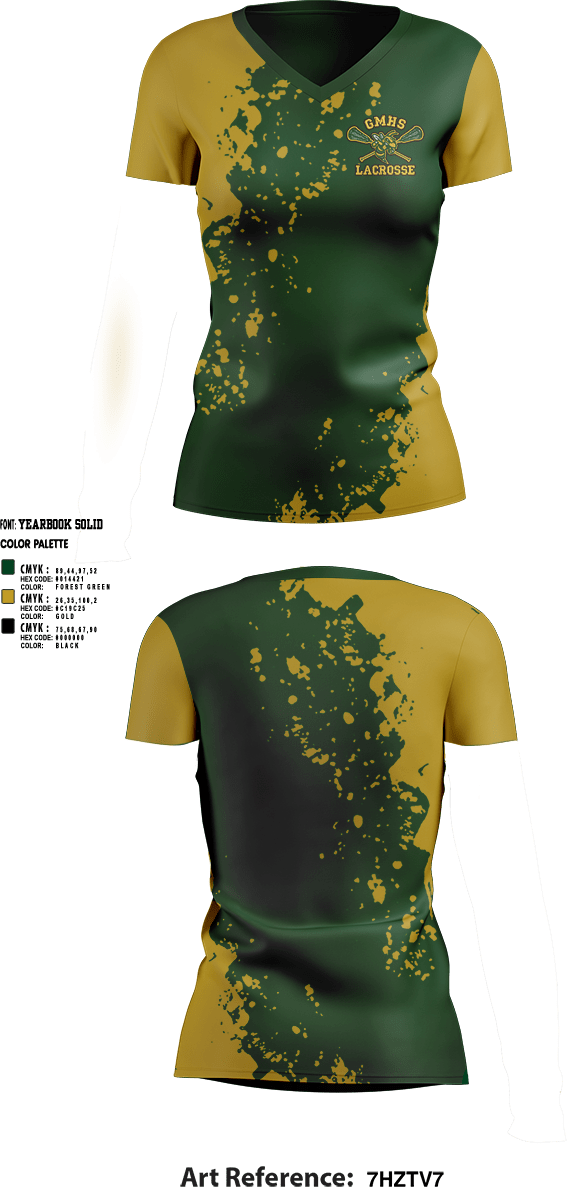 Womens Short Sleeve Vneck Shirt, Great Mills High School Lacrosse, Women's Lacrosse, Teamtime, Team time, sublimation, custom sports apparel, team uniforms, spirit wear, spiritwear, sports uniforms, custom shirts, team store, custom team store, fundraiser sports, apparel fundraiser