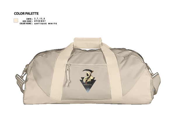 Duffle Bag, Nightmare PLT, , Teamtime, Team time, sublimation, custom sports apparel, team uniforms, spirit wear, spiritwear, sports uniforms, custom shirts, team store, custom team store, fundraiser sports, apparel fundraiser