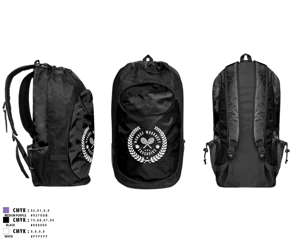 Gear Bag, Monroe Woodbury, Tennis, Teamtime, Team time, sublimation, custom sports apparel, team uniforms, spirit wear, spiritwear, sports uniforms, custom shirts, team store, custom team store, fundraiser sports, apparel fundraiser
