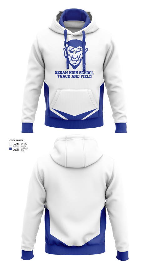 Hoodie, Sedan High School Track and Field, Track & Field, Teamtime, Team time, sublimation, custom sports apparel, team uniforms, spirit wear, spiritwear, sports uniforms, custom shirts, team store, custom team store, fundraiser sports, apparel fundraiser