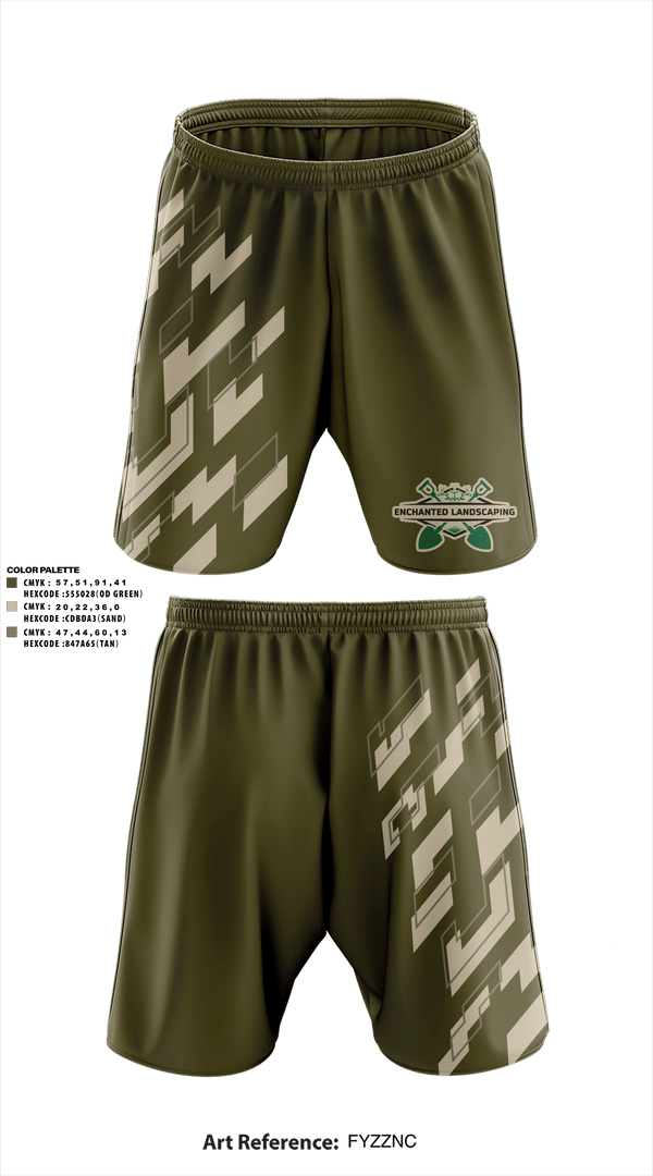 Athletic Shorts With Pockets, Enchanted Landscaping, , Teamtime, Team time, sublimation, custom sports apparel, team uniforms, spirit wear, spiritwear, sports uniforms, custom shirts, team store, custom team store, fundraiser sports, apparel fundraiser