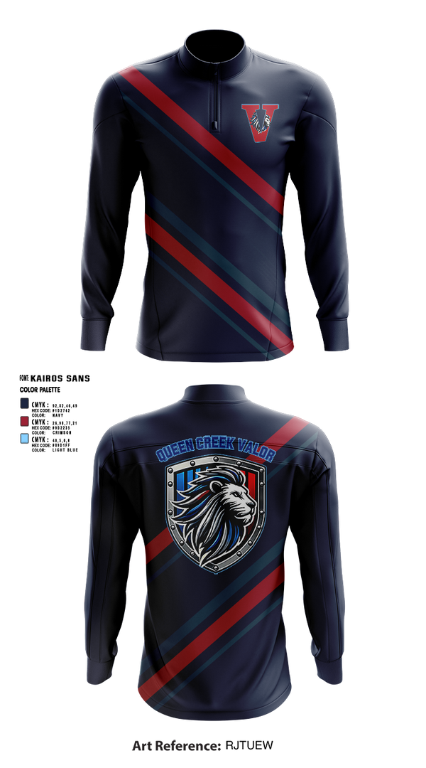 Quarter Zip Jacket, Valor, , Teamtime, Team time, sublimation, custom sports apparel, team uniforms, spirit wear, spiritwear, sports uniforms, custom shirts, team store, custom team store, fundraiser sports, apparel fundraiser
