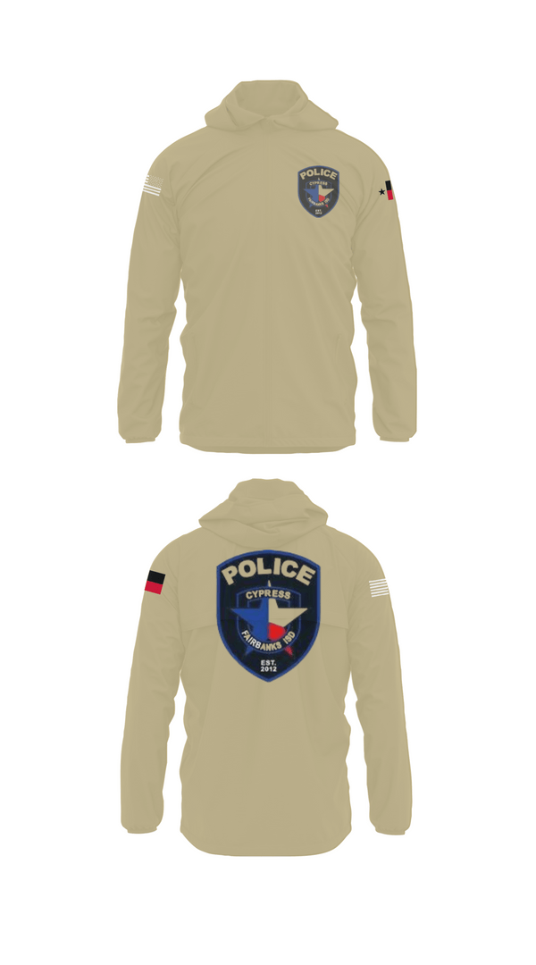 Windbreaker, Cypress- Fairbanks ISD Police Department, Police, Teamtime, Team time, sublimation, custom sports apparel, team uniforms, spirit wear, spiritwear, sports uniforms, custom shirts, team store, custom team store, fundraiser sports, apparel fundraiser