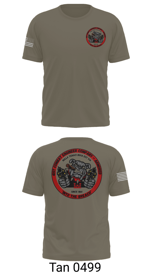 Old School Cotton Feel Shirt, 41st CEC-A, Army, Teamtime, Team time, sublimation, custom sports apparel, team uniforms, spirit wear, spiritwear, sports uniforms, custom shirts, team store, custom team store, fundraiser sports, apparel fundraiser