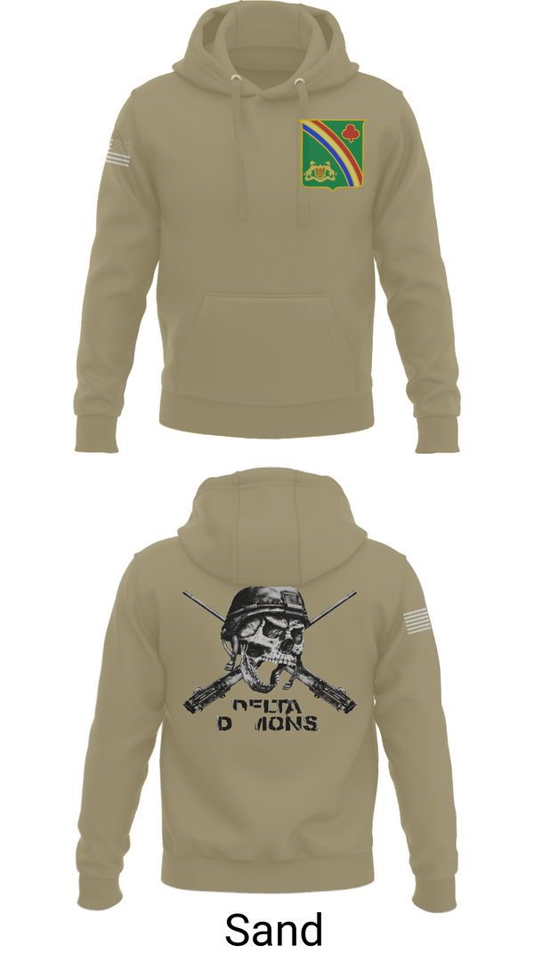 Hoodie, 1st Battalion 69th Infantry Regiment, Army, Teamtime, Team time, sublimation, custom sports apparel, team uniforms, spirit wear, spiritwear, sports uniforms, custom shirts, team store, custom team store, fundraiser sports, apparel fundraiser