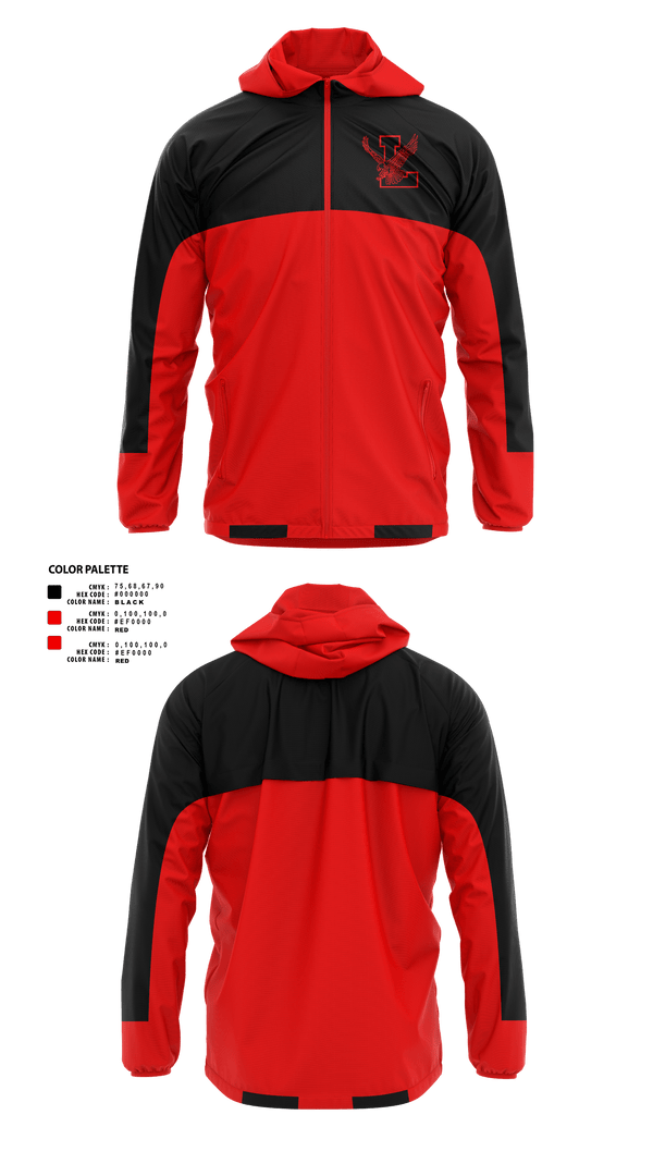 Windbreaker, Lowville Academy High School Lacrosse, Men's Lacrosse, Teamtime, Team time, sublimation, custom sports apparel, team uniforms, spirit wear, spiritwear, sports uniforms, custom shirts, team store, custom team store, fundraiser sports, apparel fundraiser