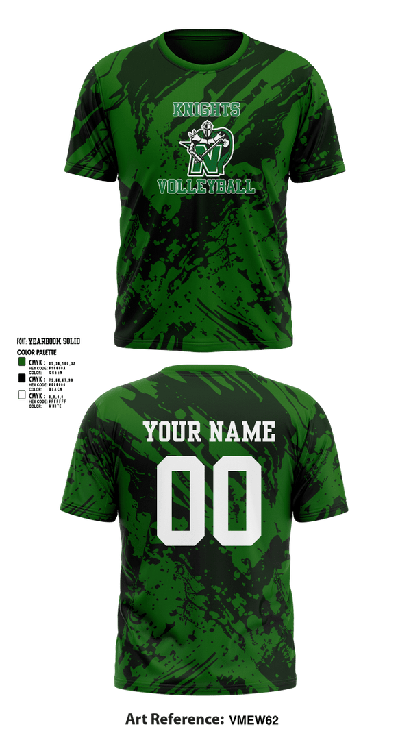 Short Sleeve Performance Shirt, Nordonia Knights Volleyball, Men's Volleyball, Teamtime, Team time, sublimation, custom sports apparel, team uniforms, spirit wear, spiritwear, sports uniforms, custom shirts, team store, custom team store, fundraiser sports, apparel fundraiser