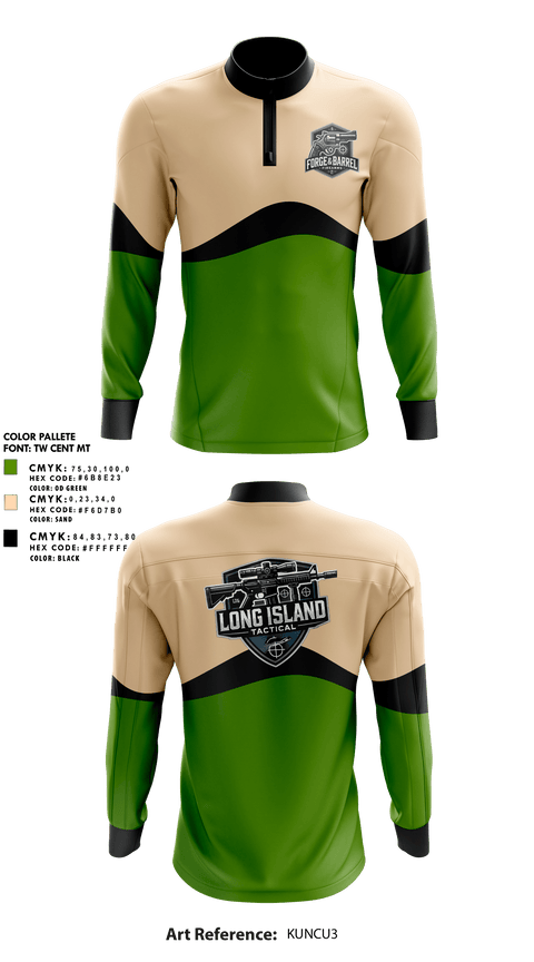 Quarter Zip Jacket, Forge & Barrel Firearms, , Teamtime, Team time, sublimation, custom sports apparel, team uniforms, spirit wear, spiritwear, sports uniforms, custom shirts, team store, custom team store, fundraiser sports, apparel fundraiser