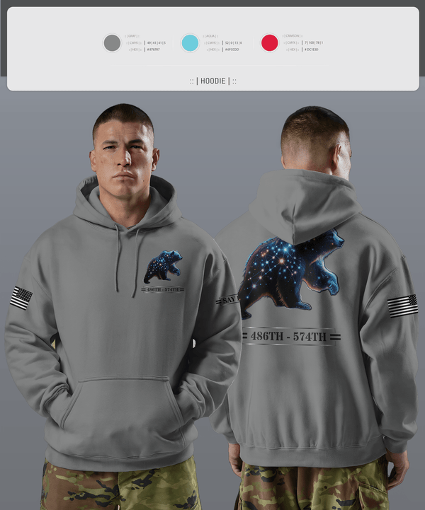 Hoodie, 486th/574th, , Teamtime, Team time, sublimation, custom sports apparel, team uniforms, spirit wear, spiritwear, sports uniforms, custom shirts, team store, custom team store, fundraiser sports, apparel fundraiser