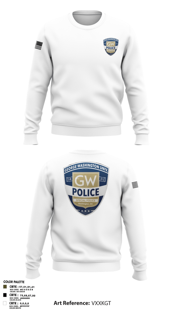 Crew Neck Sweatshirt, GWPD, , Teamtime, Team time, sublimation, custom sports apparel, team uniforms, spirit wear, spiritwear, sports uniforms, custom shirts, team store, custom team store, fundraiser sports, apparel fundraiser