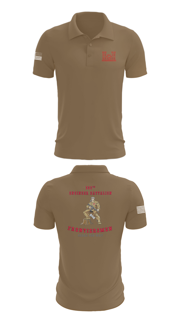 Short Sleeve Performance Polo, 206th EN BN, , Teamtime, Team time, sublimation, custom sports apparel, team uniforms, spirit wear, spiritwear, sports uniforms, custom shirts, team store, custom team store, fundraiser sports, apparel fundraiser