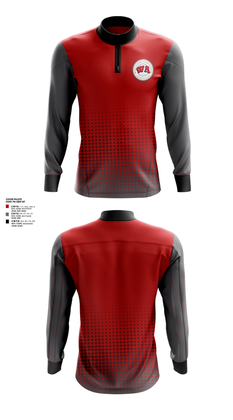 Quarter Zip Jacket, West Allegheny Marching Pride Band, Spirit Store, Teamtime, Team time, sublimation, custom sports apparel, team uniforms, spirit wear, spiritwear, sports uniforms, custom shirts, team store, custom team store, fundraiser sports, apparel fundraiser