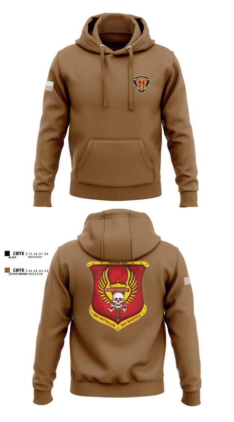 Hoodie, 3rd Battalion 3rd Marines India Co., , Teamtime, Team time, sublimation, custom sports apparel, team uniforms, spirit wear, spiritwear, sports uniforms, custom shirts, team store, custom team store, fundraiser sports, apparel fundraiser