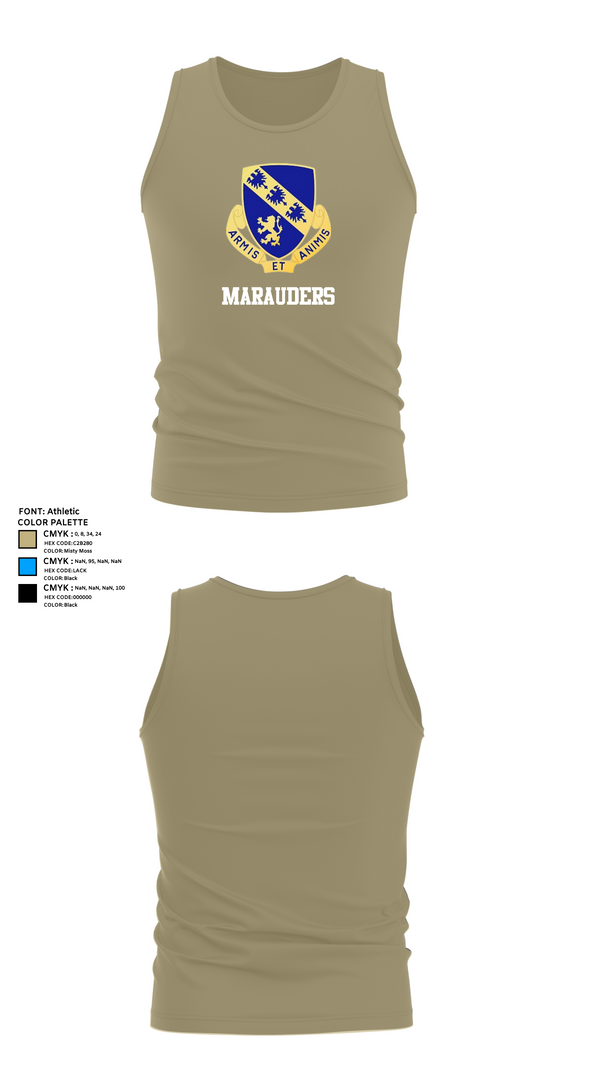 Tank Top, Marauders, Army, Teamtime, Team time, sublimation, custom sports apparel, team uniforms, spirit wear, spiritwear, sports uniforms, custom shirts, team store, custom team store, fundraiser sports, apparel fundraiser