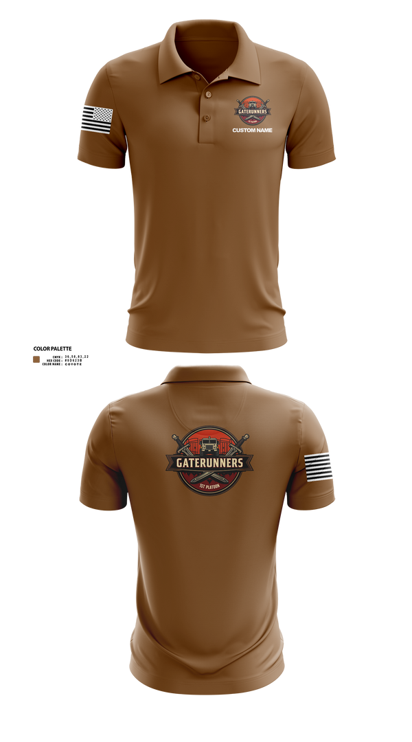 Short Sleeve Performance Polo, C Co 541st, Army, Teamtime, Team time, sublimation, custom sports apparel, team uniforms, spirit wear, spiritwear, sports uniforms, custom shirts, team store, custom team store, fundraiser sports, apparel fundraiser
