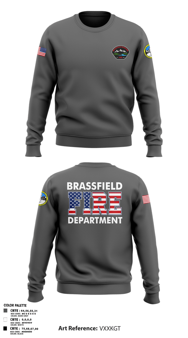Crew Neck Sweatshirt, Marine corps mountain warfare training center fire and emergency services, Fire Department, Teamtime, Team time, sublimation, custom sports apparel, team uniforms, spirit wear, spiritwear, sports uniforms, custom shirts, team store, custom team store, fundraiser sports, apparel fundraiser