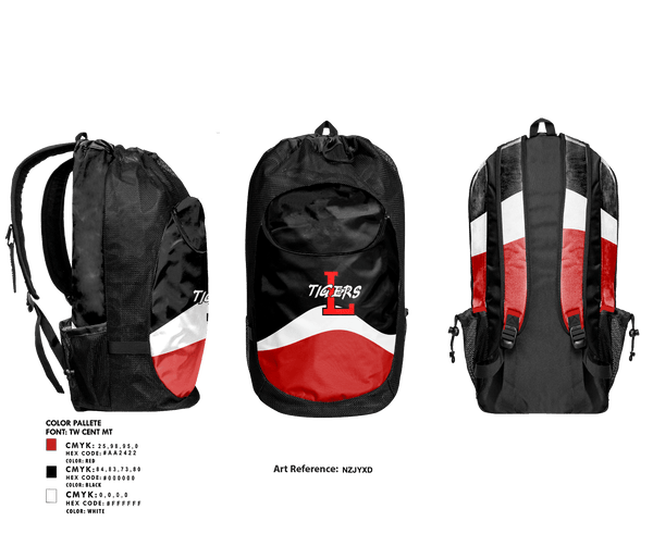 Gear Bag, Lexington High School Track and Field, Track & Field, Teamtime, Team time, sublimation, custom sports apparel, team uniforms, spirit wear, spiritwear, sports uniforms, custom shirts, team store, custom team store, fundraiser sports, apparel fundraiser