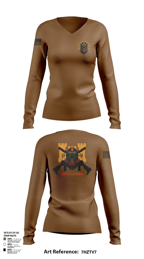 Womens Long Sleeve Vneck Shirt, 806 EN CO, , Teamtime, Team time, sublimation, custom sports apparel, team uniforms, spirit wear, spiritwear, sports uniforms, custom shirts, team store, custom team store, fundraiser sports, apparel fundraiser