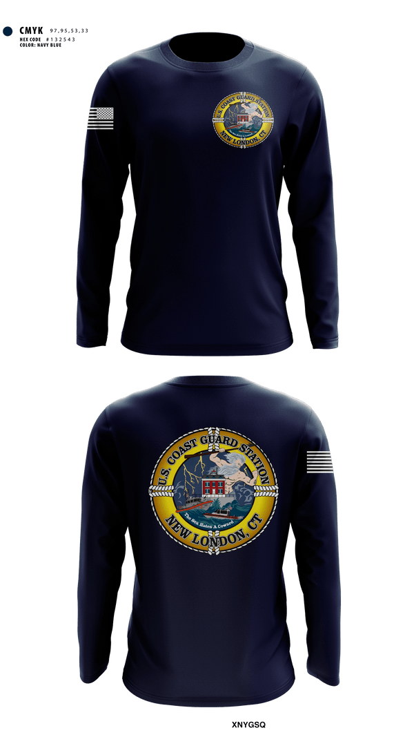 Long Sleeve Performance Shirt, Station New London, Coast Guard, Teamtime, Team time, sublimation, custom sports apparel, team uniforms, spirit wear, spiritwear, sports uniforms, custom shirts, team store, custom team store, fundraiser sports, apparel fundraiser