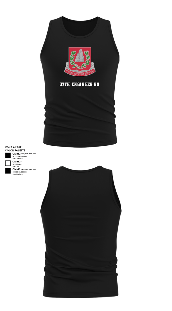 Tank Top, 37th engineer bn, Army, Teamtime, Team time, sublimation, custom sports apparel, team uniforms, spirit wear, spiritwear, sports uniforms, custom shirts, team store, custom team store, fundraiser sports, apparel fundraiser