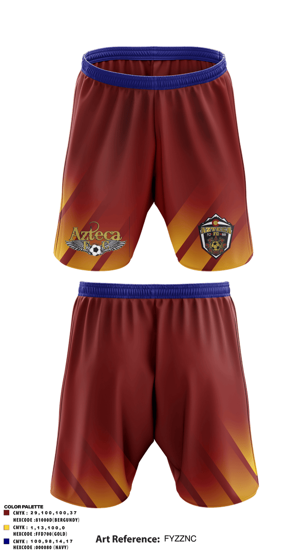 Athletic Shorts With Pockets, Azteca, Men's Soccer, Teamtime, Team time, sublimation, custom sports apparel, team uniforms, spirit wear, spiritwear, sports uniforms, custom shirts, team store, custom team store, fundraiser sports, apparel fundraiser