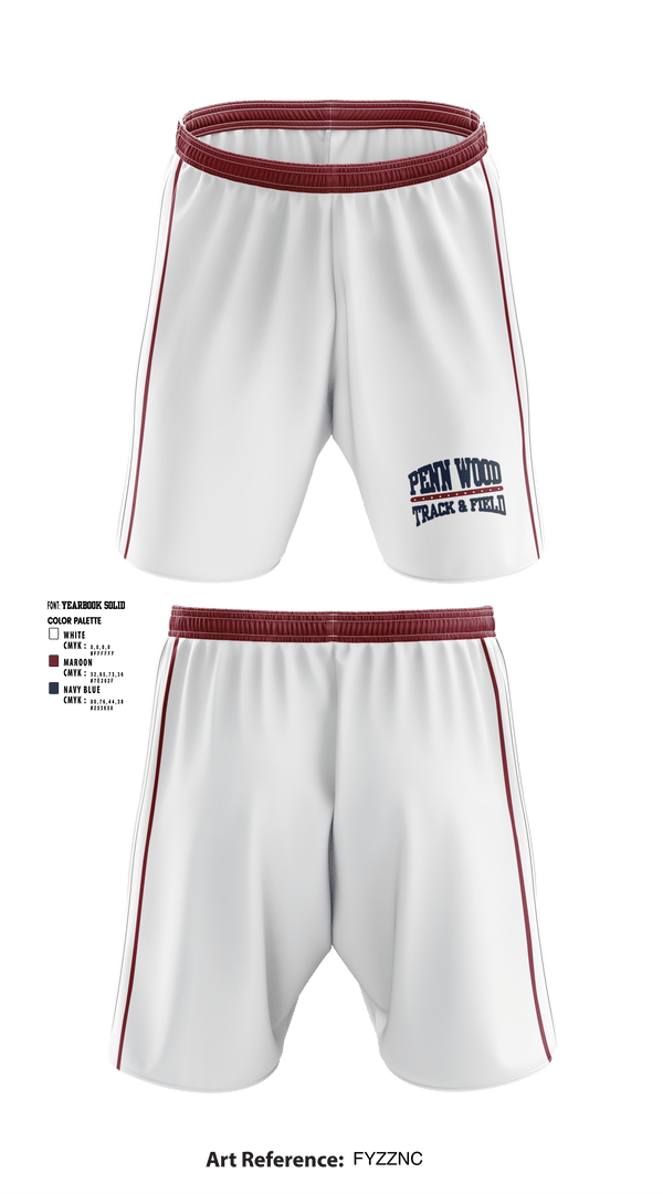 Athletic Shorts With Pockets, PENN WOOD Highschool, Track & Field, Teamtime, Team time, sublimation, custom sports apparel, team uniforms, spirit wear, spiritwear, sports uniforms, custom shirts, team store, custom team store, fundraiser sports, apparel fundraiser
