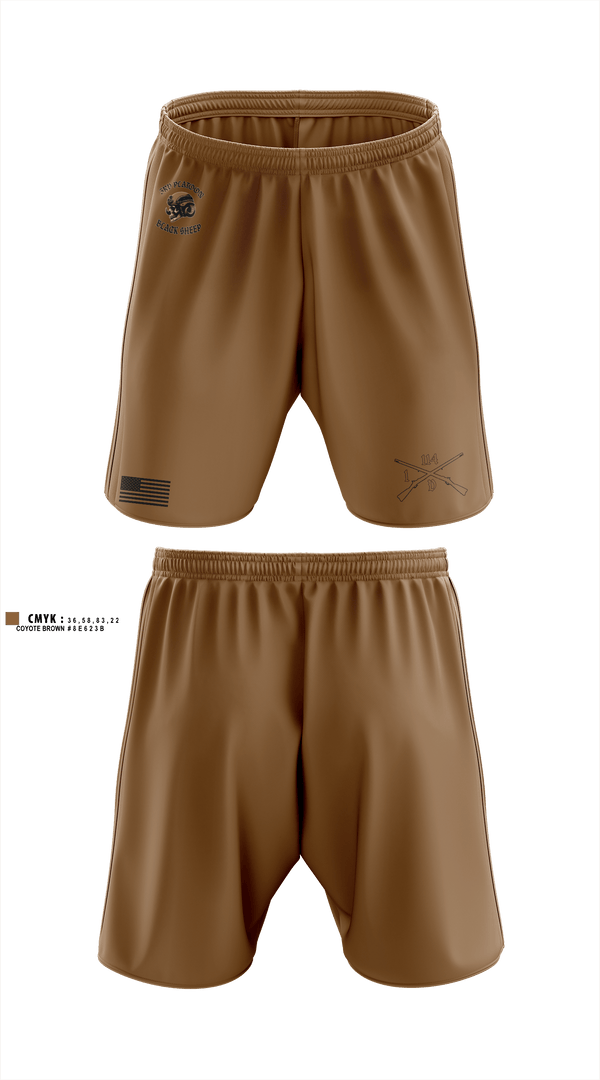 Athletic Shorts With Pockets, 3rd PLT black sheep, Army, Teamtime, Team time, sublimation, custom sports apparel, team uniforms, spirit wear, spiritwear, sports uniforms, custom shirts, team store, custom team store, fundraiser sports, apparel fundraiser
