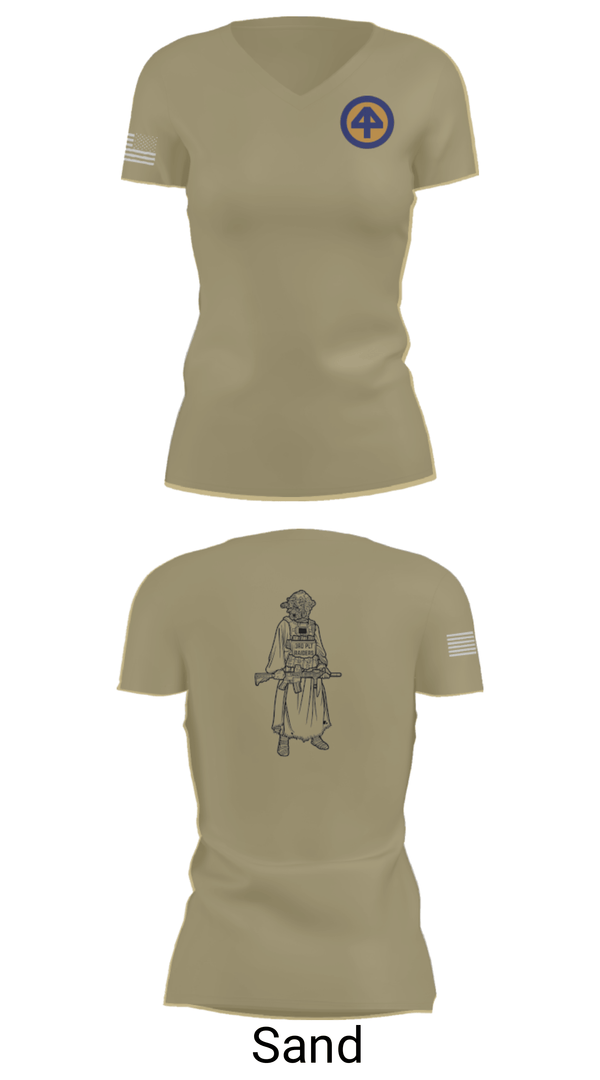 Women's Short Sleeve Vneck Shirt, A Co 1/1-114thA Co 1-114th INF, Army, Teamtime, Team time, sublimation, custom sports apparel, team uniforms, spirit wear, spiritwear, sports uniforms, custom shirts, team store, custom team store, fundraiser sports, apparel fundraiser