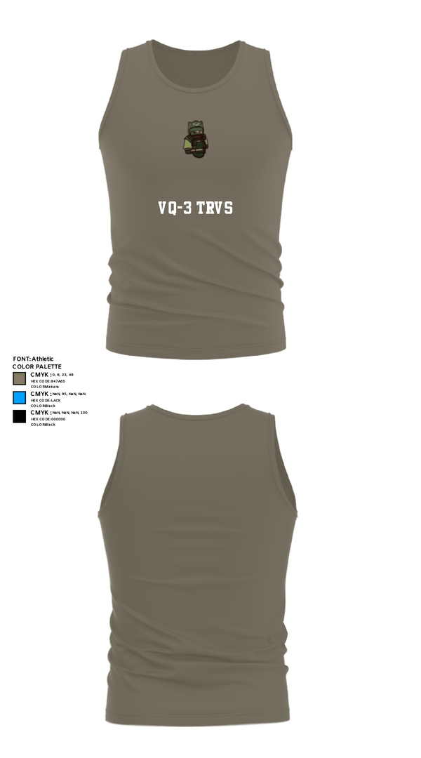 Tank Top, VQ-3 DET TRVS, Navy, Teamtime, Team time, sublimation, custom sports apparel, team uniforms, spirit wear, spiritwear, sports uniforms, custom shirts, team store, custom team store, fundraiser sports, apparel fundraiser