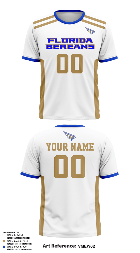 Short Sleeve Performance Shirt, FLORIDA BEREANS, Football, Teamtime, Team time, sublimation, custom sports apparel, team uniforms, spirit wear, spiritwear, sports uniforms, custom shirts, team store, custom team store, fundraiser sports, apparel fundraiser