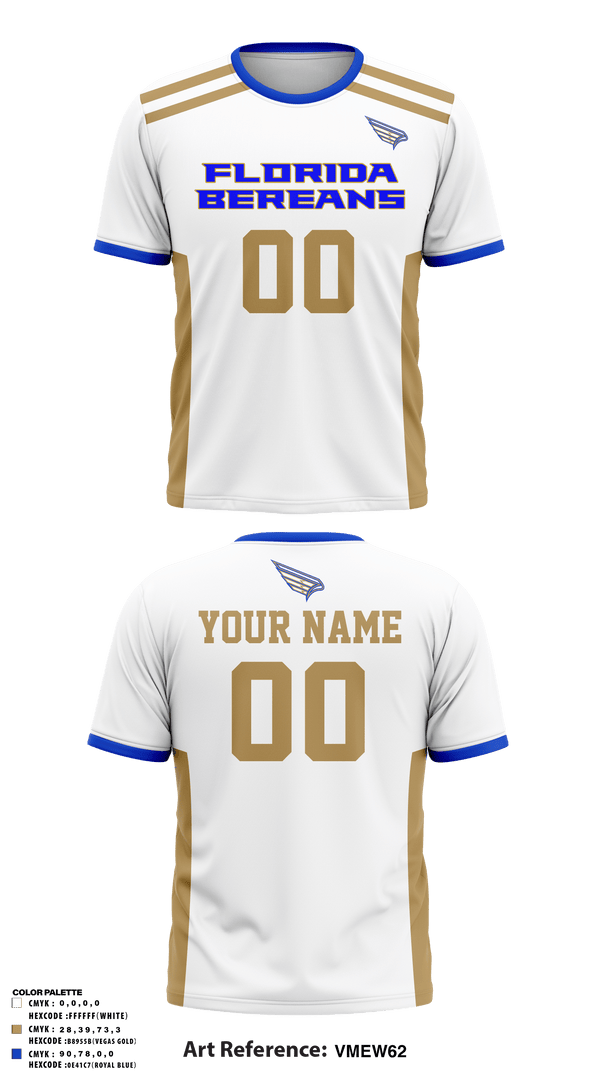 Short Sleeve Performance Shirt, FLORIDA BEREANS, Football, Teamtime, Team time, sublimation, custom sports apparel, team uniforms, spirit wear, spiritwear, sports uniforms, custom shirts, team store, custom team store, fundraiser sports, apparel fundraiser