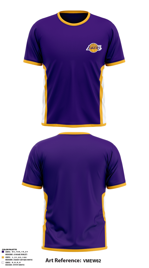 Short Sleeve Performance Shirt, Los angles lakers, Men's Basketball, Teamtime, Team time, sublimation, custom sports apparel, team uniforms, spirit wear, spiritwear, sports uniforms, custom shirts, team store, custom team store, fundraiser sports, apparel fundraiser