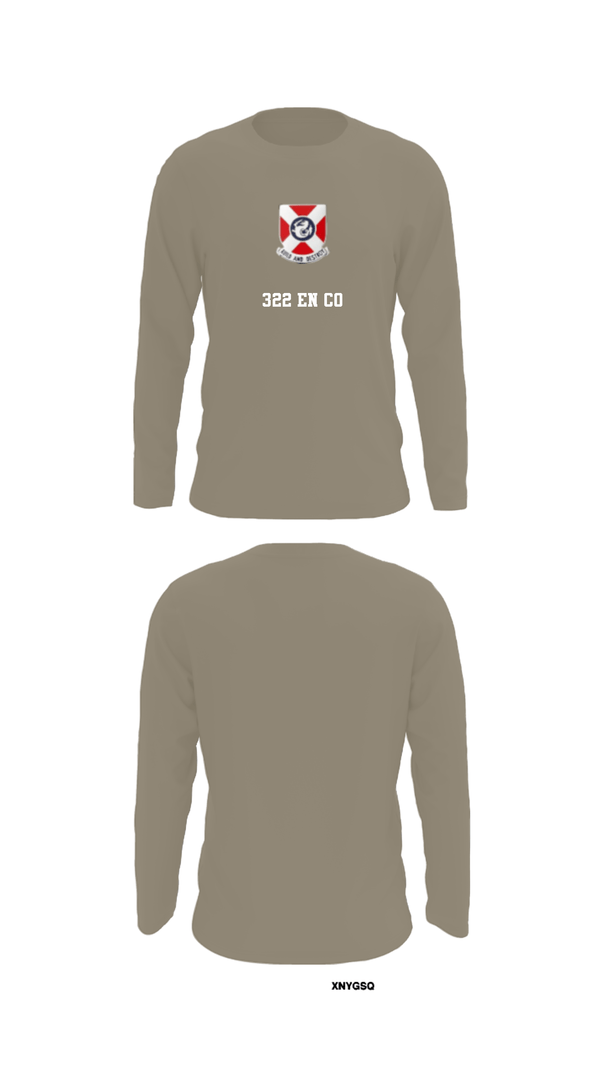 Long Sleeve Performance Shirt, 322 EN CO, Army, Teamtime, Team time, sublimation, custom sports apparel, team uniforms, spirit wear, spiritwear, sports uniforms, custom shirts, team store, custom team store, fundraiser sports, apparel fundraiser