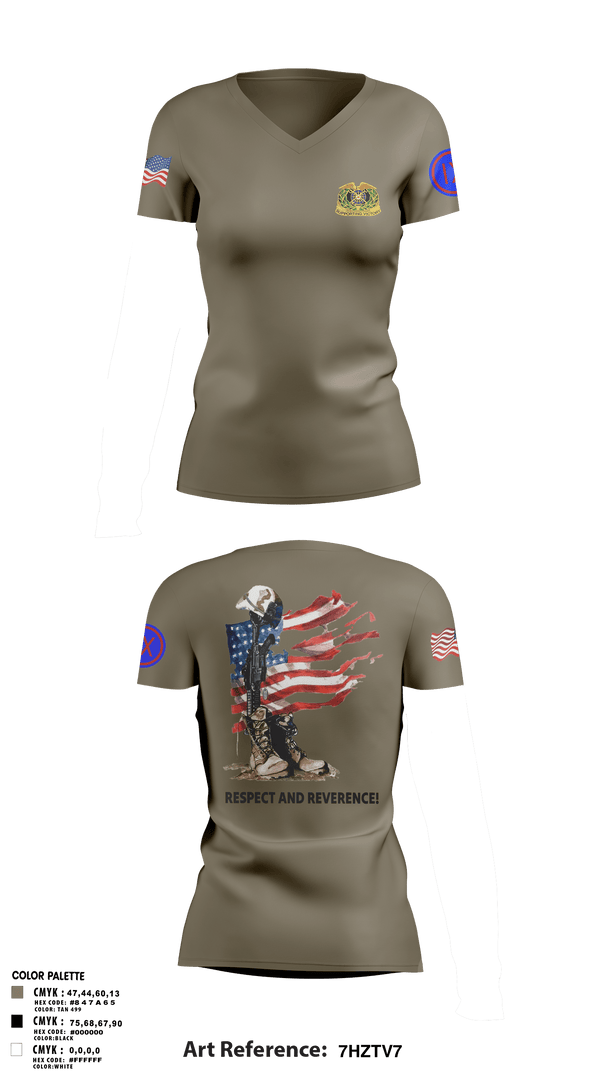 Women's Short Sleeve Vneck Shirt, 962D QUARTERMASTER COMPANY (MORTUARY AFFAIRS), Army, Teamtime, Team time, sublimation, custom sports apparel, team uniforms, spirit wear, spiritwear, sports uniforms, custom shirts, team store, custom team store, fundraiser sports, apparel fundraiser