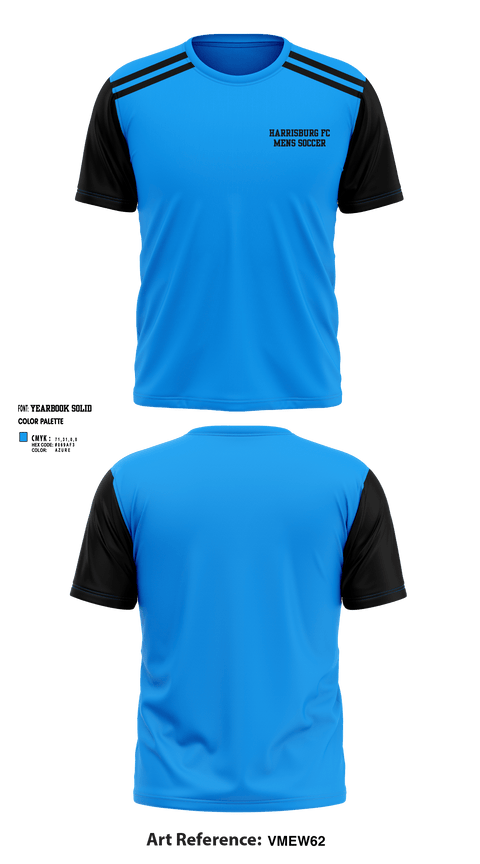 Short Sleeve Performance Shirt, Harrisburg fc, Men's Soccer, Teamtime, Team time, sublimation, custom sports apparel, team uniforms, spirit wear, spiritwear, sports uniforms, custom shirts, team store, custom team store, fundraiser sports, apparel fundraiser