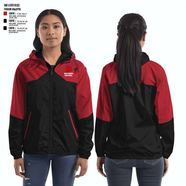 Windbreaker, Belle Chasse High School Volleyball, Women's Volleyball, Teamtime, Team time, sublimation, custom sports apparel, team uniforms, spirit wear, spiritwear, sports uniforms, custom shirts, team store, custom team store, fundraiser sports, apparel fundraiser