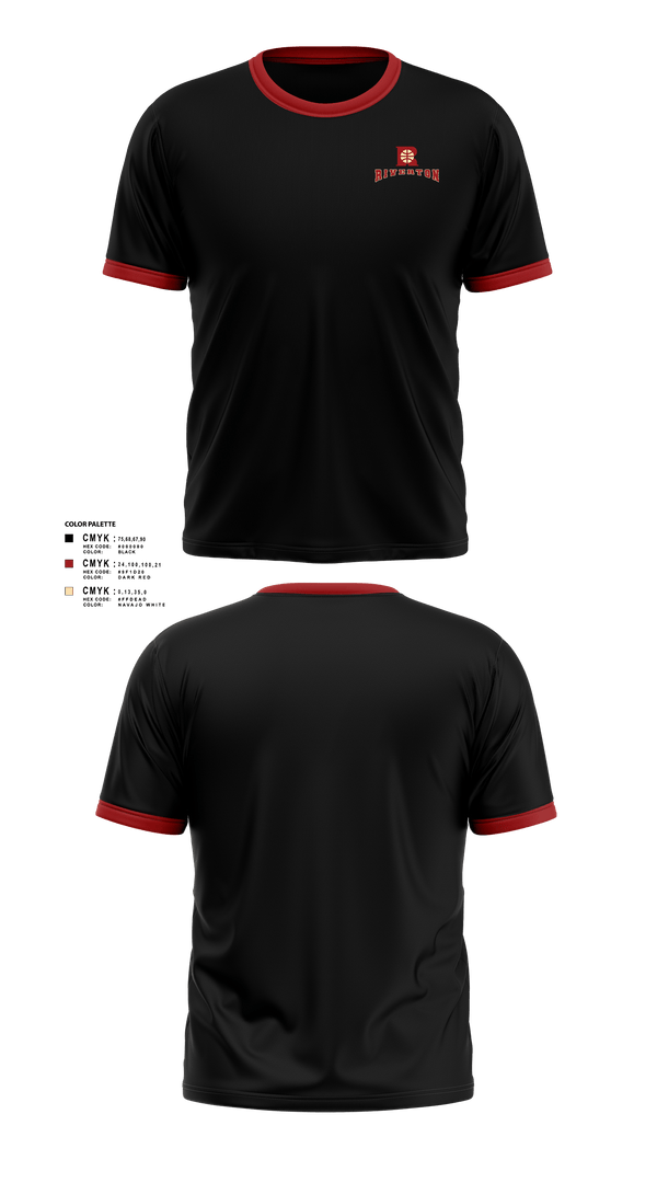 Short Sleeve Performance Shirt, Riverton, Men's Basketball, Teamtime, Team time, sublimation, custom sports apparel, team uniforms, spirit wear, spiritwear, sports uniforms, custom shirts, team store, custom team store, fundraiser sports, apparel fundraiser