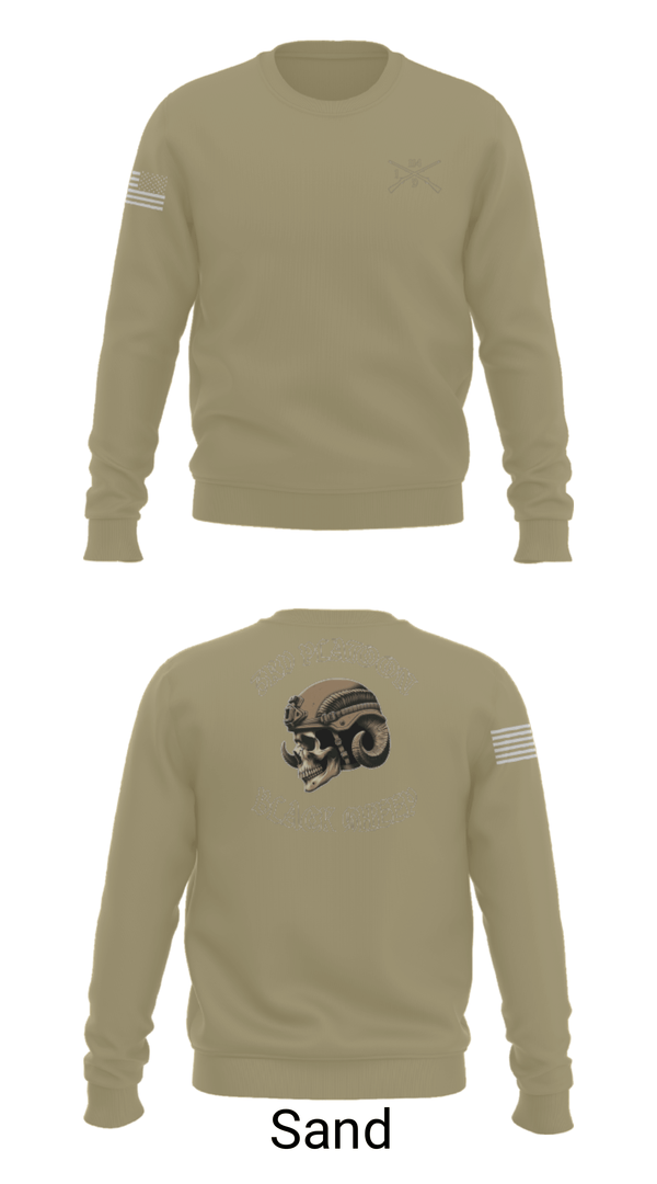 Crew Neck Sweatshirt, Delta company 114, Army, Teamtime, Team time, sublimation, custom sports apparel, team uniforms, spirit wear, spiritwear, sports uniforms, custom shirts, team store, custom team store, fundraiser sports, apparel fundraiser