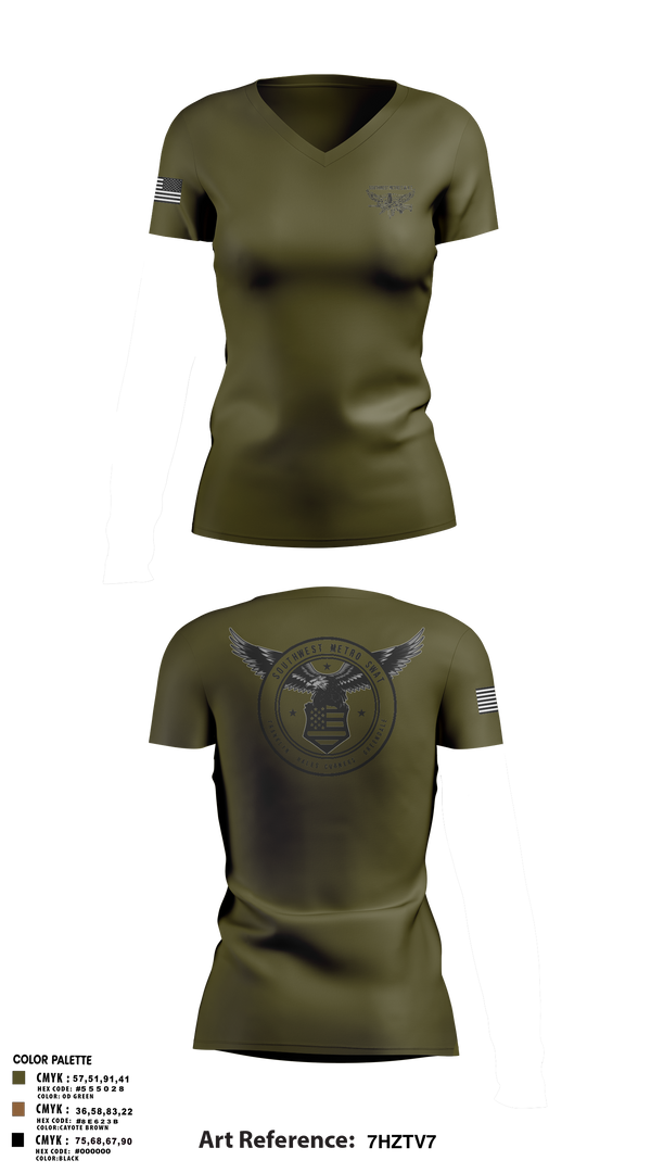 Women's Short Sleeve Vneck Shirt, Southwest Metro SWAT, Police, Teamtime, Team time, sublimation, custom sports apparel, team uniforms, spirit wear, spiritwear, sports uniforms, custom shirts, team store, custom team store, fundraiser sports, apparel fundraiser