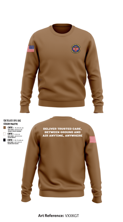 Crew Neck Sweatshirt, 452d Aeromedical Staging Squadron, Air Force, Teamtime, Team time, sublimation, custom sports apparel, team uniforms, spirit wear, spiritwear, sports uniforms, custom shirts, team store, custom team store, fundraiser sports, apparel fundraiser