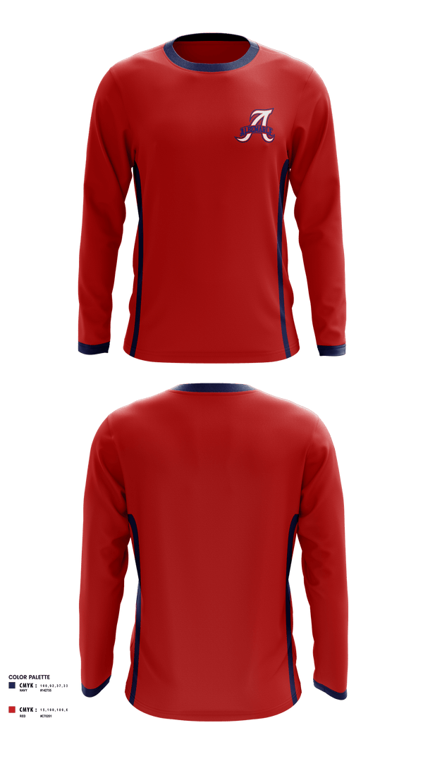 Long Sleeve Performance Shirt, Albemarle Youth Football, Football, Teamtime, Team time, sublimation, custom sports apparel, team uniforms, spirit wear, spiritwear, sports uniforms, custom shirts, team store, custom team store, fundraiser sports, apparel fundraiser
