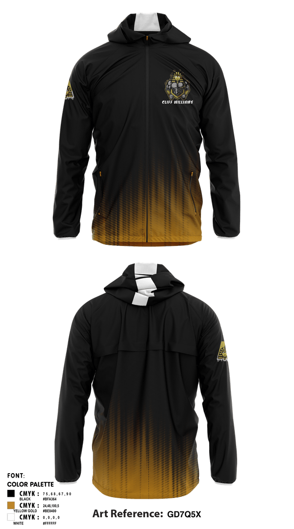 Windbreaker, Cliff WilliamsCliff Williams, , Teamtime, Team time, sublimation, custom sports apparel, team uniforms, spirit wear, spiritwear, sports uniforms, custom shirts, team store, custom team store, fundraiser sports, apparel fundraiser