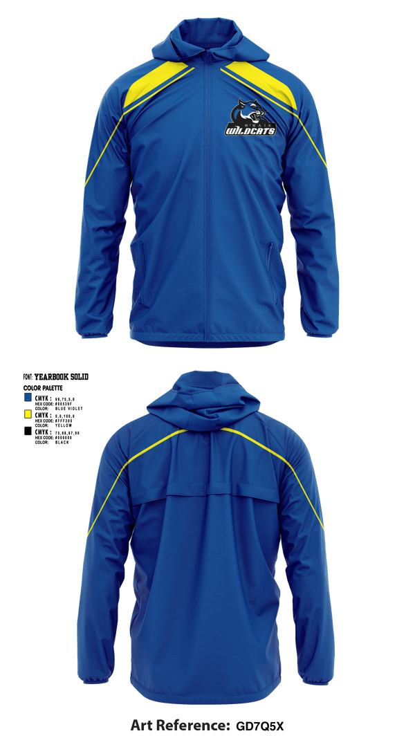 Windbreaker, Wildcats, Cheer, Teamtime, Team time, sublimation, custom sports apparel, team uniforms, spirit wear, spiritwear, sports uniforms, custom shirts, team store, custom team store, fundraiser sports, apparel fundraiser