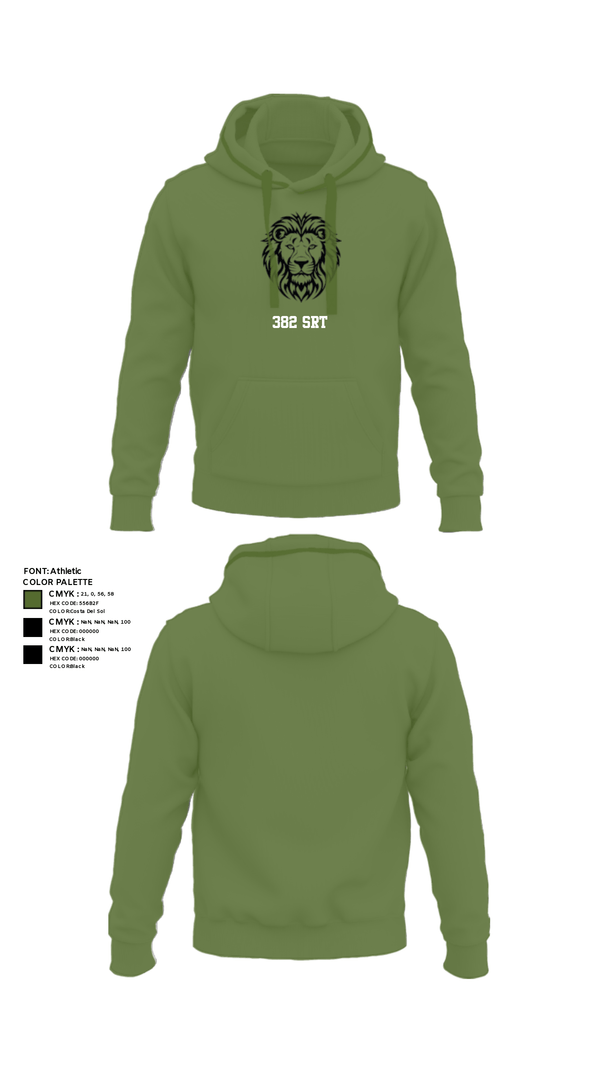 Hoodie, 382 SRT, Army, Teamtime, Team time, sublimation, custom sports apparel, team uniforms, spirit wear, spiritwear, sports uniforms, custom shirts, team store, custom team store, fundraiser sports, apparel fundraiser